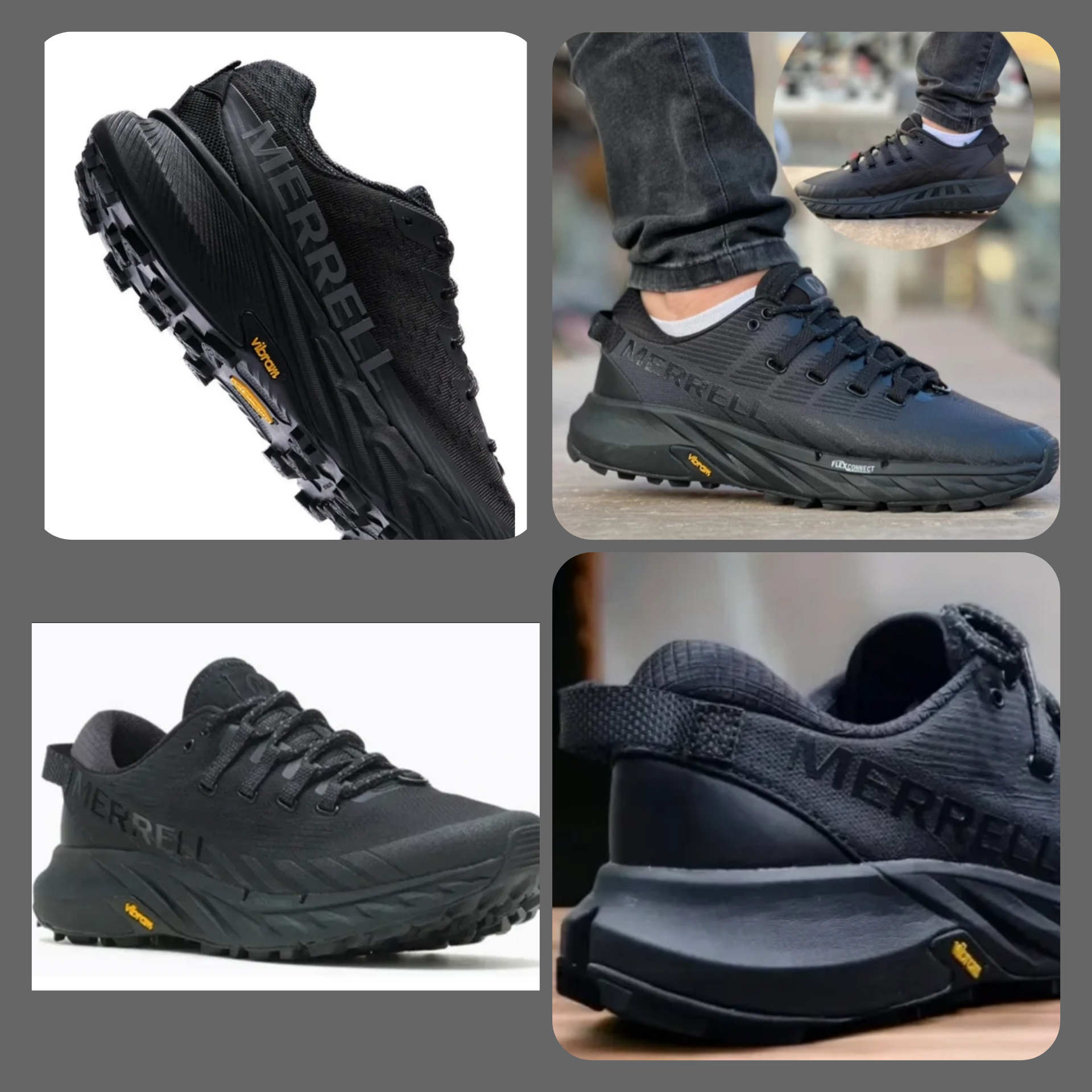 کتونی مردانه مرل MERRELL مشکی زیره ویبرام | ام تی کالکشن